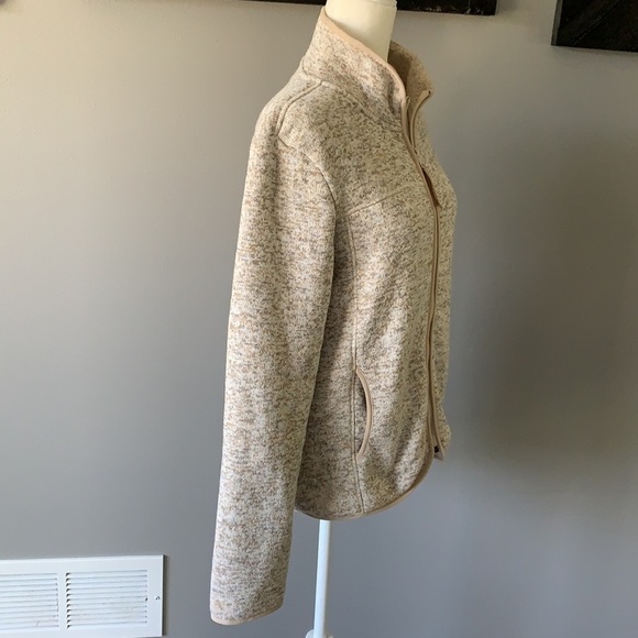 Thread & Supply Heathered Oatmeal Full Zip-Up - Picture 5 of 11